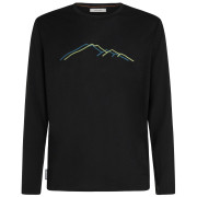 Herren-Funktionsshirt Icebreaker Men Merino 150 Tech Lite LS Tee Rainer Ridge schwarz Black