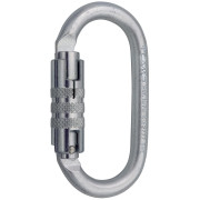Karabiner Camp Steel Oval Pro 2Lock silber