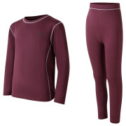 Kinder-Funktionsset Dare 2b Pow II Baselayer Set Huckleberry dunkelrot Huckleberry