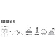 Zelt High Peak Monodome XL