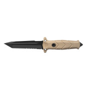Taschenmesser TB OUTDOOR Vengeur Survival Knife schwarz/beige