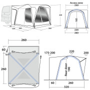 Vorzelt Outwell Milestone Shade Air