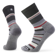 Herrensocken Smartwool Everyday Light Cushion Saturnsphere Crew grau/rot black