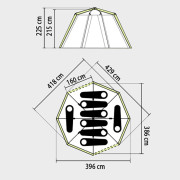 Familienzelt Coleman Octagon 8