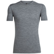 Herren-T-Shirt Icebreaker Mens 200 Oasis SS Crewe grau GritstoneHthr