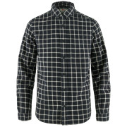 Herrenhemd Fjällräven Övik Flannel Shirt M blau/weiß Dark Navy-Chalk White