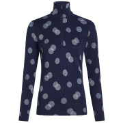 Damen Funktions-Sweatshirt Icebreaker W Mer 260 Vertex LS Half Z FallFl dunkelblau Midnight Navy/Snow/J