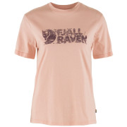 Damen-T-Shirt Fjällräven Lush Logo T-shirt W hellrosa Chalk Rose
