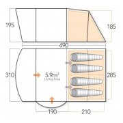 Zelt Vango Langley 400