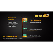 Wiederaufladbare Batterien Fenix 18650 3500 mAh USB Li-ion