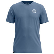 Herren-T-Shirt Ortovox 185 Merino Mtn Badge T-Shirt blau Light Nunatak