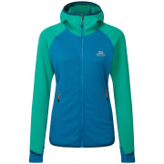 Damen-Sweatshirt Mountain Equipment W's Eclipse Hooded Jacket blau/grün Mykonos/Deep Green