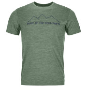 Herren-T-Shirt Ortovox 150 Cool Pixel Voice Ts M grün Greenforestblend