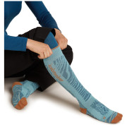 Damensocken Icebreaker Women Merino Blend Ski+ Medium OTC Mountain Contour