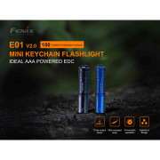 Taschenlampe Fenix E01 V2.0 blue