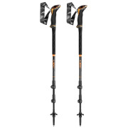 Trekkingstöcke Leki Sherpa Lite schwarz/orange neonorange-black-denimblue