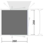 Zeltunterlage Outwell Footprint Talladega Air