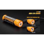 Wiederaufladbare Batterien Fenix 18650 3500 mAh USB Li-ion