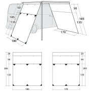 Seitenplane Outwell Fallcrest Side Panel Set