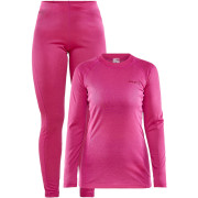 Damenset Craft Core Warm Baselayer rosa Fame