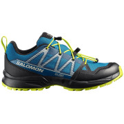 Kinderschuhe Salomon Outscape Waterproof J blau Mykonos Blue / Black / Acid Lime