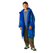 Kinder-Regenmantel Regatta Junior Changing Robe Olymp Blue Dino