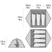 Wanderzelt MSR Hubba Hubba HD 3P