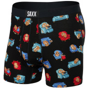 Boxershorts Saxx Ultra Super Soft Boxer BF schwarz/rot couch potato-black