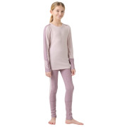 Kinder-Funktionsset Helly Hansen Jr Lifa Merino Midweight Set Purple Clay