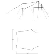 Zelterweiterung Outwell Canopy Tarp M