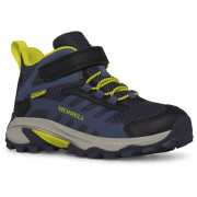 Kinderschuhe Merrell Moab Speed 2 Mid A/C Wtpf blau/gelb navy/hi viz