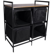 Campingschrank Bo-Camp Lawton schwarz Black/Brown