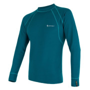 Herren-T-Shirt Sensor Double Face lang. Saphir-Hülse blau Sapphire