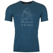 Herren-Funktionsshirt Ortovox 150 Cool Mtn Protector Ts M blau Petrol Blue