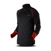 Herren-Sweatshirt Trimm Clinic grau/orange grey melange/ orange