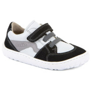 Kinder-Sneaker Frodo Barefoot river White/Black weiß/schwarz