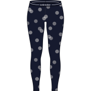 Damen-Funktionsunterhose Icebreaker W Mer 260 Vertex Leggings FallFlakes dunkelblau Midnight Navy/Snow/J