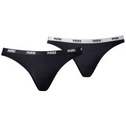 Damenhöschen Puma Bikini 2P Pack schwarz Black