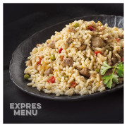 Fertigessen Expres menu KM Schweinefleischrisotto mit Gemüse