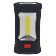 LED-Leuchte Solight 3W COB + 3 SMD LED schwarz