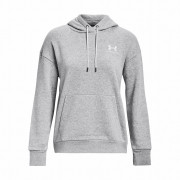 Damen-Sweatshirt Under Armour Essential Fleece Hoodie hellgrau ModGrayLightHeather/White