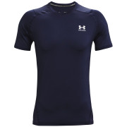Herren-T-Shirt Under Armour HG Armour Fitted SS dunkelblau MidnightNavy//White