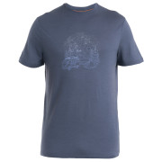 Herren-T-Shirt Icebreaker Men Merino 150 Tech Lite III SS Tee Van Camp grau Graphite