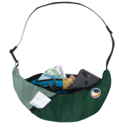 Hüfttasche Ticket to the Moon Upcycled Sling Bag grün/hellgrün Dark Green / Jade Green