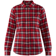 Damenhemd Fjällräven Övik Flannel Shirt W rot Deep Red