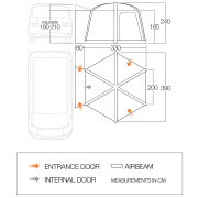 Vorzelt Vango Airhub Hexaway II Low