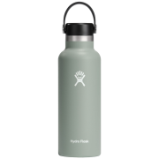 Thermoflasche Hydro Flask Standard Mouth 18 oz hellgrau agave