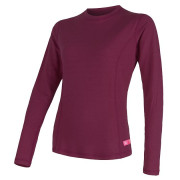Damen-T-Shirt Sensor DF Merino Wool Langarm lila Lilla