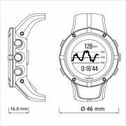 Uhr - ausgestellt Suunto Trainer Wrist HR - Vystavené