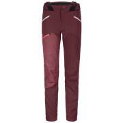 Damenhose Ortovox W's Westalpen Softshell Pants rot Winetasting